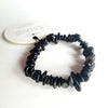 BLACK AGATE CRYSTAL CHIPSTONE BRACELET